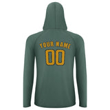Custom Blue Green Yellow UV-Hoodie