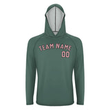 Custom Blue Green Light Pink UV-Hoodie