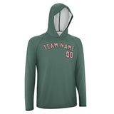 Custom Blue Green Light Pink UV-Hoodie