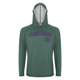 Custom Blue Green Light Purple UV-Hoodie