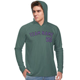 Custom Blue Green Light Purple UV-Hoodie