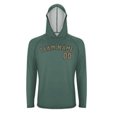 Custom Blue Green Light Khaki UV-Hoodie