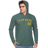 Custom Blue Green Light Yellow UV-Hoodie