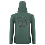 Custom Blue Green Blue Green UV-Hoodie