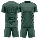 Custom Blue Green Blue Green Soccer Jersey