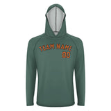 Custom Blue Green Orange UV-Hoodie