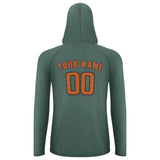 Custom Blue Green Orange UV-Hoodie