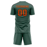Custom Blue Green Orange Soccer Jersey