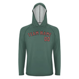 Custom Blue Green Copper Rose UV-Hoodie