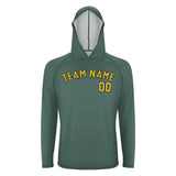 Custom Blue Green Gold UV-Hoodie
