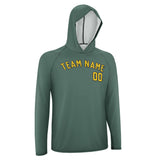 Custom Blue Green Gold UV-Hoodie