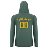 Custom Blue Green Gold UV-Hoodie