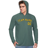 Custom Blue Green Gold UV-Hoodie