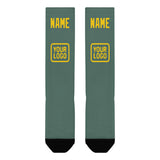 Custom Blue Green Gold Knee-High Sock