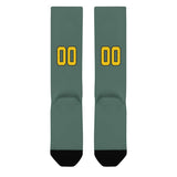 Custom Blue Green Gold Knee-High Sock