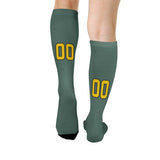 Custom Blue Green Gold Knee-High Sock