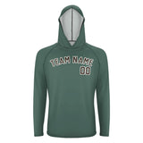 Custom Blue Green Brown UV-Hoodie