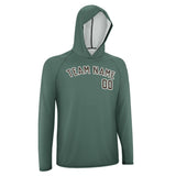 Custom Blue Green Brown UV-Hoodie