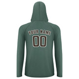 Custom Blue Green Brown UV-Hoodie