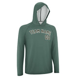 Custom Blue Green Olive UV-Hoodie
