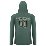 Custom Blue Green Olive UV-Hoodie