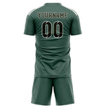Custom Blue Green Olive Soccer Jersey
