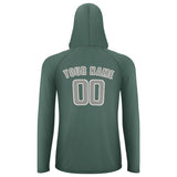Custom Blue Green Gray UV-Hoodie
