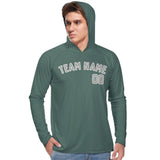 Custom Blue Green Gray UV-Hoodie