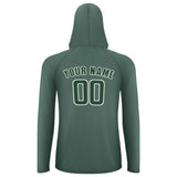 Custom Blue Green Green UV-Hoodie