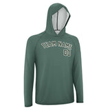 Custom Blue Green Dark Green UV-Hoodie