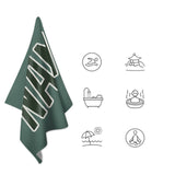 Custom Blue Green Dark Green Beach Towel