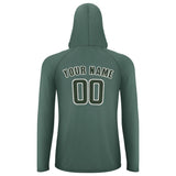 Custom Blue Green Dark Green UV-Hoodie