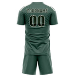 Custom Blue Green Dark Green Soccer Jersey