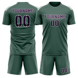 Custom Blue Green Purple Soccer Jersey