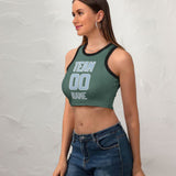 Custom Blue Green Light Blue Sleeveless Tank Top