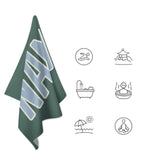 Custom Blue Green Light Blue Beach Towel