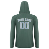 Custom Blue Green Light Blue UV-Hoodie