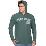 Custom Blue Green Light Blue UV-Hoodie