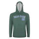 Custom Blue Green Sky Blue UV-Hoodie