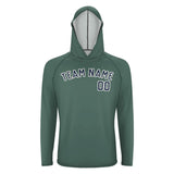 Custom Blue Green Blue UV-Hoodie