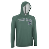 Custom Blue Green Blue UV-Hoodie