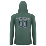Custom Blue Green Blue UV-Hoodie