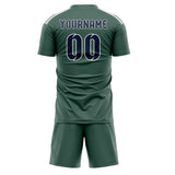 Custom Blue Green Blue Soccer Jersey