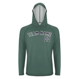 Custom Blue Green Navy UV-Hoodie