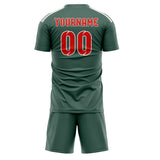 Custom Blue Green Orange Red Soccer Jersey