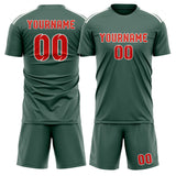 Custom Blue Green Orange Red Soccer Jersey