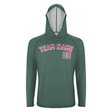 Custom Blue Green Pink UV-Hoodie