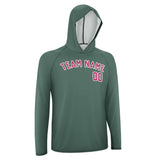 Custom Blue Green Pink UV-Hoodie