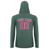 Custom Blue Green Pink UV-Hoodie