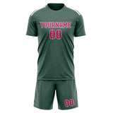 Custom Blue Green Pink Soccer Jersey